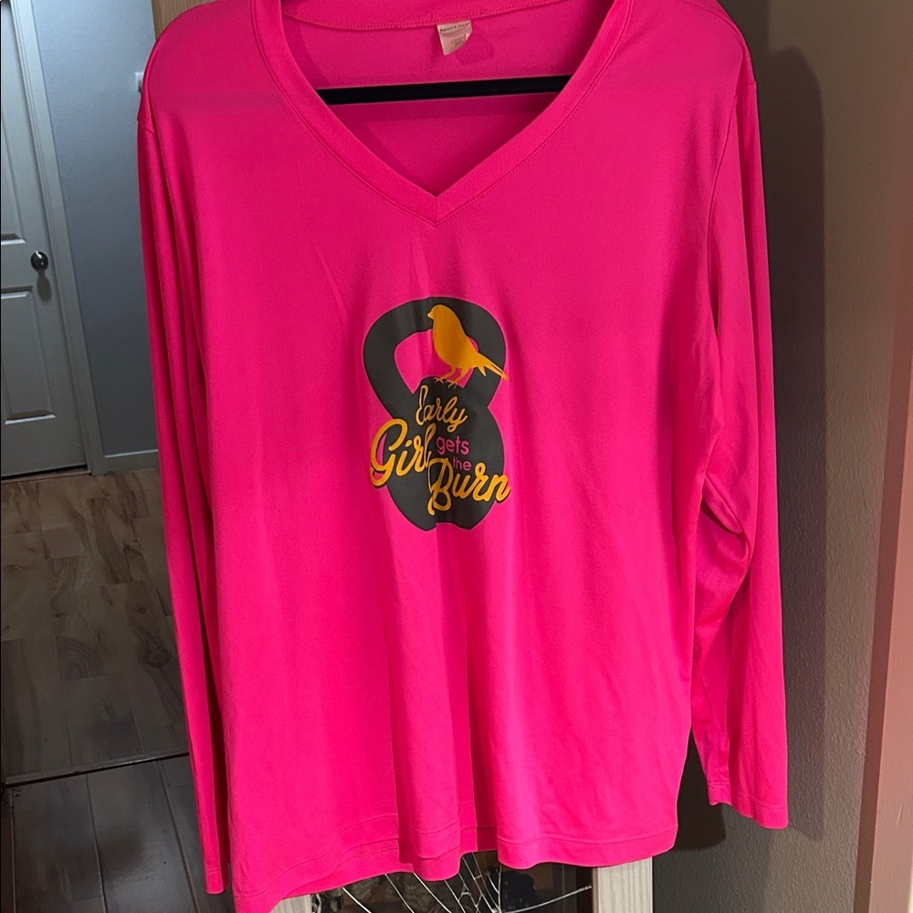Sport-Tek Vivid Pink Long Sleeve Tee